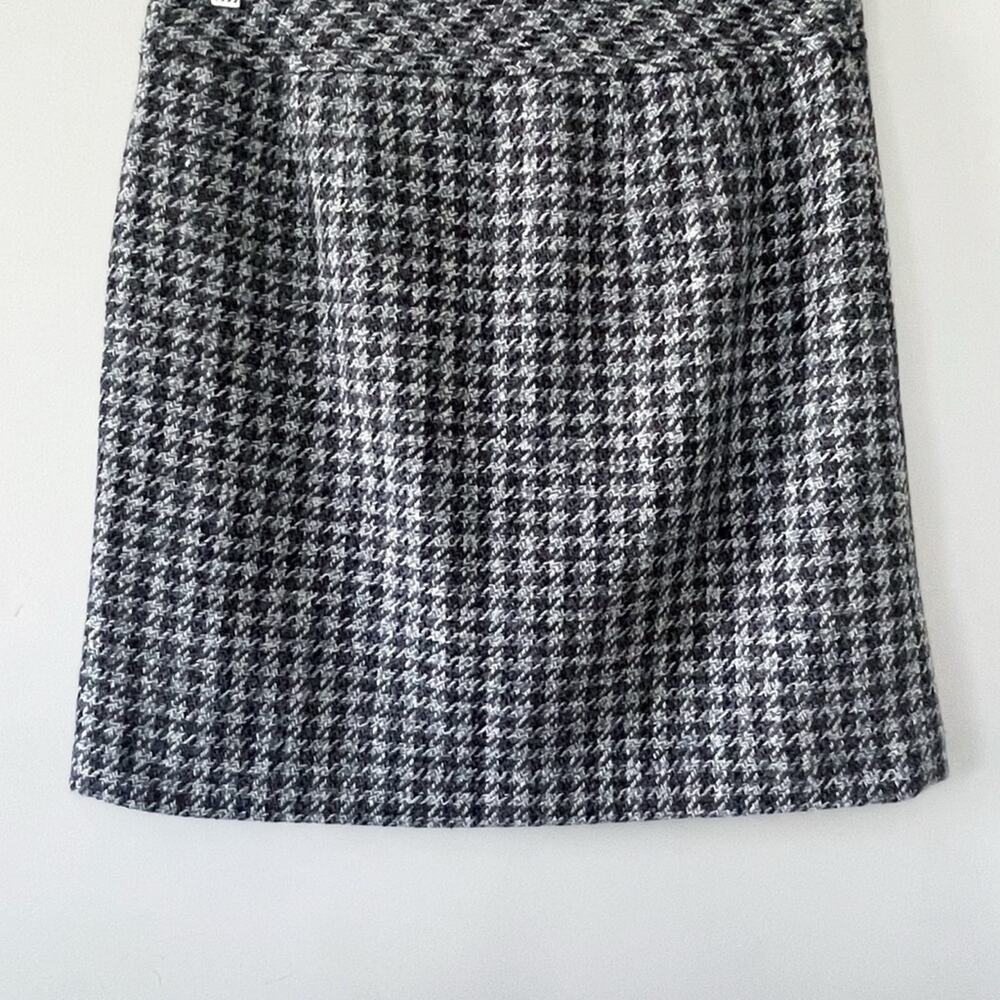 LOFT Pencil Skirt Black and Gray Houndstooth Size 6 EUC - Picture 11 of 14